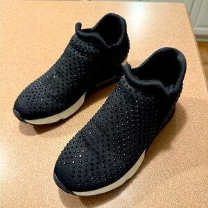 Gunmetal Lupo studded Slip on Sneaker